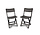 Folding chair | Foldable chair | Camping chair | Garden chair | Black | Plastic | Sustainable | Comfortable | For indoors and outdoors | 44cm x 41cm x 78cm | Water resistant