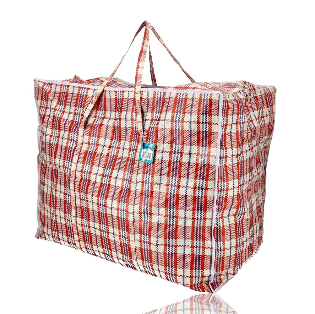 Discountershop Opbergtas 150L met Rits – XXL Rode Opbergzak voor Kleding, Dekbedden & Verhuizen – Opvouwbare Opbergtas Discountershop Opbergtas 150L met Rits – XXL Rode Opbergzak voor Kleding, Dekbedden & Verhuizen – Opvouwbare Opbergtas