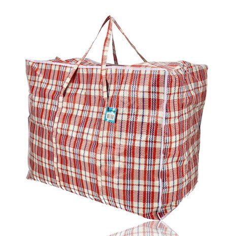 Discountershop Opbergtas 150L met Rits – XXL Rode Opbergzak voor Kleding, Dekbedden & Verhuizen – Opvouwbare Opbergtas Discountershop Opbergtas 150L met Rits – XXL Rode Opbergzak voor Kleding, Dekbedden & Verhuizen – Opvouwbare Opbergtas