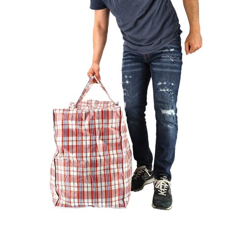 Discountershop Opbergtas 150L met Rits – XXL Rode Opbergzak voor Kleding, Dekbedden & Verhuizen – Opvouwbare Opbergtas Discountershop Opbergtas 150L met Rits – XXL Rode Opbergzak voor Kleding, Dekbedden & Verhuizen – Opvouwbare Opbergtas