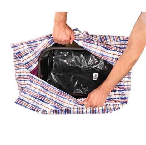 Discountershop Zippered Storage Bag 150L for Clothes and Moving – Large XL Shopper for Bedding, Camping, Caravans and Groceries