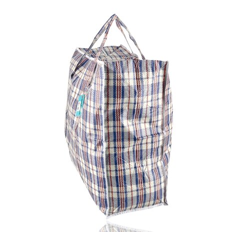 Discountershop Zippered Storage Bag 90L for Clothes and Bedding – Blue, White and Red Big Shopper for Laundry, Moving, Camping and Groceries Discountershop Zippered Storage Bag 90L for Clothes and Bedding – Blue, White and Red Big Shopper for Laundry, Moving, Camping and Groceries