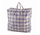 Opbergtas met Rits 90L voor Kleding en Beddengoed – Blauw-Wit-Rode Big Shopper voor Wasgoed, Verhuizen, Camping en Boodschappen