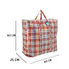 Discountershop Opbergtas met Rits 90L Rood-Wit-Blauw – Brede Big Shopper voor Kleding, Wasgoed, Verhuizen, Vakantie en Grote Boodschappen