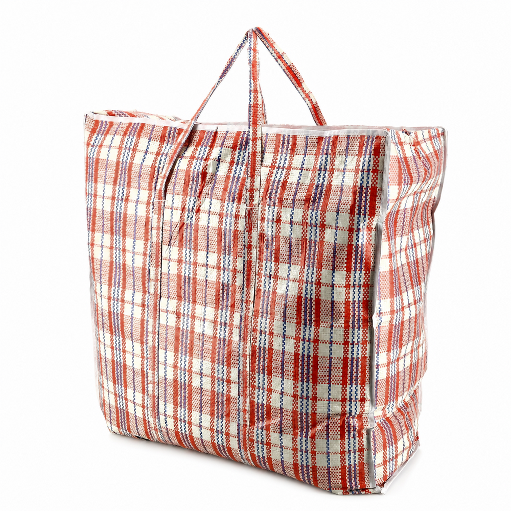 Discountershop Zippered Storage Bag 90L Red-White-Blue – Wide Big Shopper for Clothes, Laundry, Moving, Holidays and Bulky Groceries Discountershop Zippered Storage Bag 90L Red-White-Blue – Wide Big Shopper for Clothes, Laundry, Moving, Holidays and Bulky Groceries