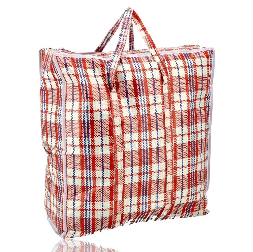 Discountershop Zippered Storage Bag 45L for Clothes and Laundry – Compact Big Shopper for Groceries, Moving, Camping, Holidays and Travel Discountershop Zippered Storage Bag 45L for Clothes and Laundry – Compact Big Shopper for Groceries, Moving, Camping, Holidays and Travel