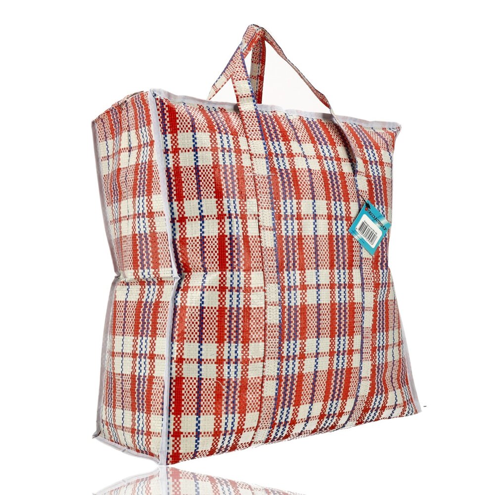 Discountershop Opbergtas met Rits 30L Rood-Wit-Blauw – Opvouwbare Shopper voor Kleding, Wasgoed, Klein Beddengoed, Reizen en Boodschappen Discountershop Opbergtas met Rits 30L Rood-Wit-Blauw – Opvouwbare Shopper voor Kleding, Wasgoed, Klein Beddengoed, Reizen en Boodschappen
