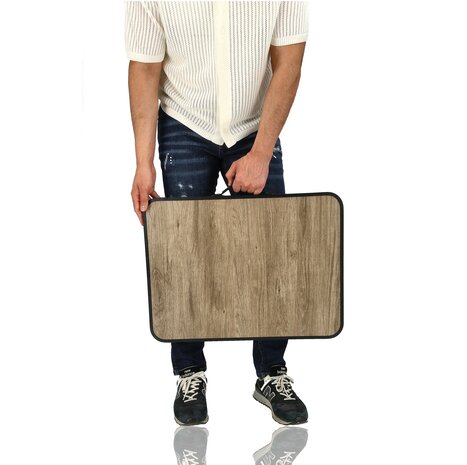 Discountershop Campingtafel 60 x 45 cm voor 1 Persoon – Inklapbare Klaptafel met 2 Hoogtes 25,5/55,5 cm - Voor Caravan, Balkon, Tuin en Picknick Discountershop Campingtafel 60 x 45 cm voor 1 Persoon – Inklapbare Klaptafel met 2 Hoogtes 25,5/55,5 cm - Voor Caravan, Balkon, Tuin en Picknick