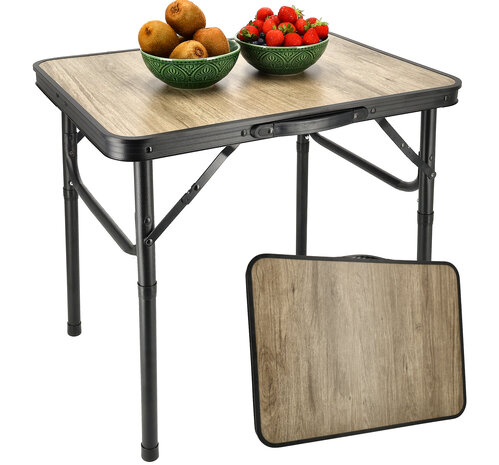Discountershop Camping Table 60 x 45 cm for 1 Person – Folding Table with 2 Heights 25.5/55.5 cm – for Caravan, Balcony, Garden and Picnic Discountershop Camping Table 60 x 45 cm for 1 Person – Folding Table with 2 Heights 25.5/55.5 cm – for Caravan, Balcony, Garden and Picnic