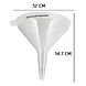 Discountershop Oil Funnel Set 12, 15 and 16.2 cm – Transparent Plastic Funnels for Bottles, Jars, Jerry Cans, Kitchen, Garage and Camping Discountershop Oil Funnel Set 12, 15 and 16.2 cm – Transparent Plastic Funnels for Bottles, Jars, Jerry Cans, Kitchen, Garage and Camping
