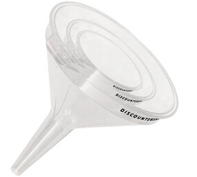 Discountershop Transparent Oil Funnel Set 12, 15 and 16.2 cm Discountershop Transparent Oil Funnel Set 12, 15 and 16.2 cm