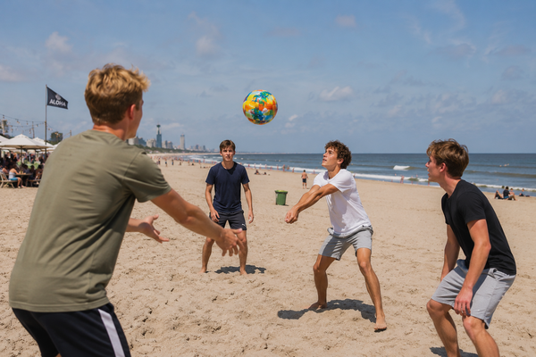 Discountershop Volleybal maat 5 van 22 cm – lichtgewicht PVC beachvolleybal voor strand, tuin, camping, vakantie en recreatief buitenspel Discountershop Volleybal maat 5 van 22 cm – lichtgewicht PVC beachvolleybal voor strand, tuin, camping, vakantie en recreatief buitenspel