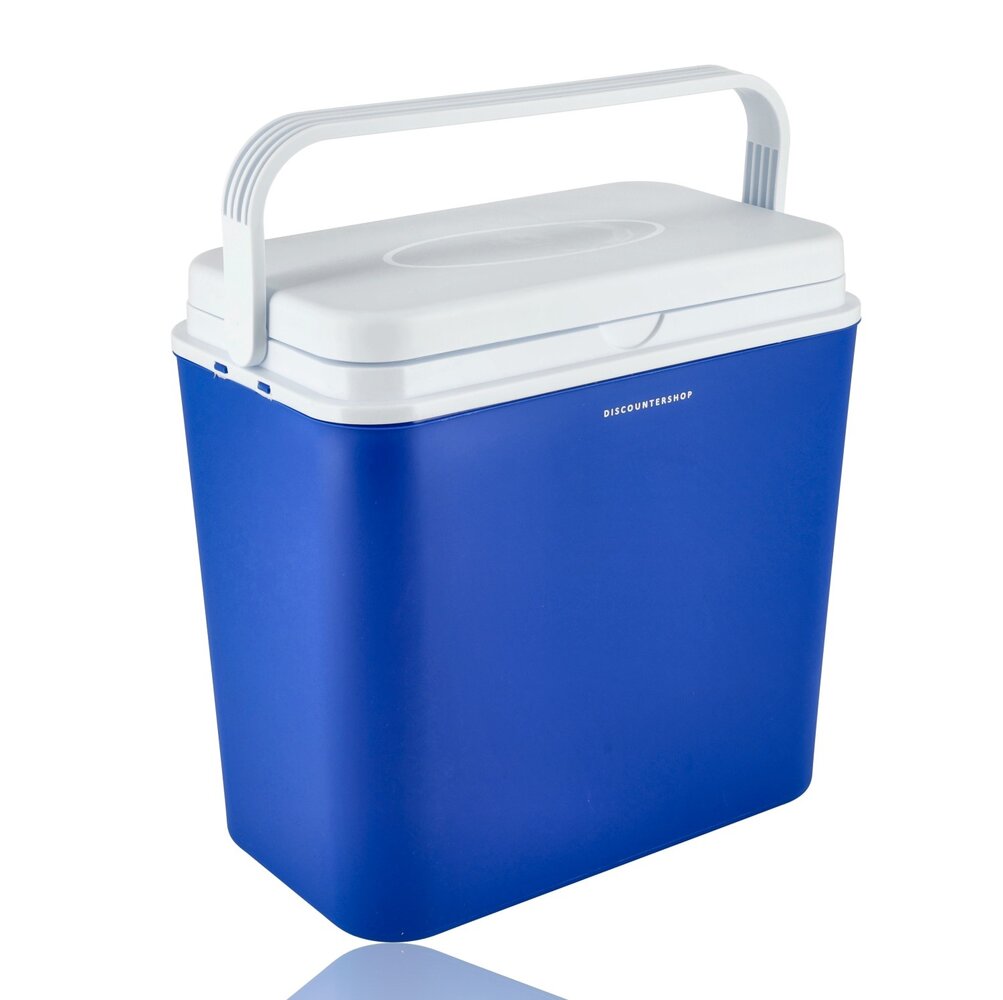 Discountershop Elektrische koelbox 24 liter 12V – auto koelbox met 2 deksels en koelelementen voor camping, camper, caravan, strand en vakantie Discountershop Elektrische koelbox 24 liter 12V – auto koelbox met 2 deksels en koelelementen voor camping, camper, caravan, strand en vakantie