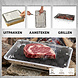 Discountershop Wegwerp Barbecue met Houtskool 48 x 30,2 x 9 cm – 1,45 kg houtskool – Instant BBQ met rooster en onderstel voor camping en picknick Discountershop Wegwerp Barbecue met Houtskool 48 x 30,2 x 9 cm – 1,45 kg houtskool – Instant BBQ met rooster en onderstel voor camping en picknick
