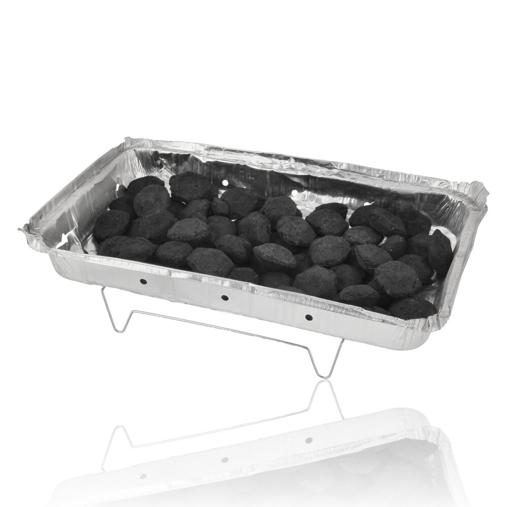 Discountershop Wegwerp Barbecue met Houtskool 48 x 30,2 x 9 cm – 1,45 kg houtskool – Instant BBQ met rooster en onderstel voor camping en picknick Discountershop Wegwerp Barbecue met Houtskool 48 x 30,2 x 9 cm – 1,45 kg houtskool – Instant BBQ met rooster en onderstel voor camping en picknick