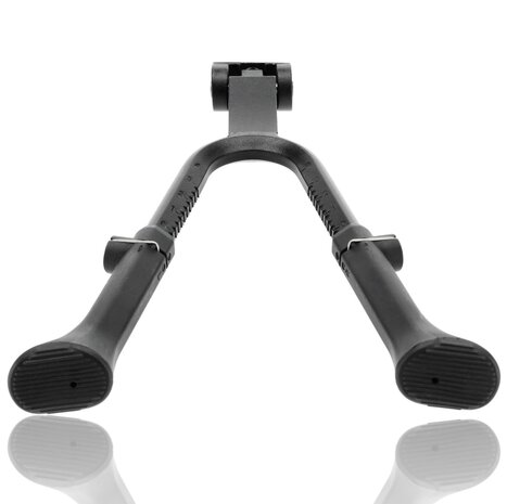 Discountershop Double bike kickstand 24-28 inch, adjustable two-leg bicycle stand with M9 x 30 mm bolt for city, cargo and electric bikes Discountershop Double bike kickstand 24-28 inch, adjustable two-leg bicycle stand with M9 x 30 mm bolt for city, cargo and electric bikes