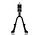 Fiets standaard dubbel 24-28 inch, verstelbare tweebeenstandaard met M9 x 30 mm bout voor stadsfiets, transportfiets en e-bike
