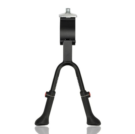 Discountershop Fiets standaard dubbel 24-28 inch, verstelbare tweebeenstandaard met M9 x 30 mm bout voor stadsfiets, transportfiets en e-bike Discountershop Fiets standaard dubbel 24-28 inch, verstelbare tweebeenstandaard met M9 x 30 mm bout voor stadsfiets, transportfiets en e-bike