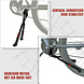 Discountershop Fiets standaard dubbel 24-28 inch, verstelbare tweebeenstandaard met M9 x 30 mm bout voor stadsfiets, transportfiets en e-bike Discountershop Fiets standaard dubbel 24-28 inch, verstelbare tweebeenstandaard met M9 x 30 mm bout voor stadsfiets, transportfiets en e-bike