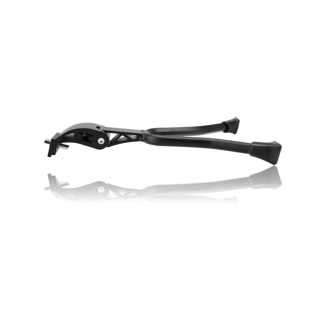 Discountershop Dubbele fietsstandaard 26-28 inch, verstelbare zwarte tweebeenstandaard voor stadsfiets, transportfiets, hybridfiets en e-bike Discountershop Dubbele fietsstandaard 26-28 inch, verstelbare zwarte tweebeenstandaard voor stadsfiets, transportfiets, hybridfiets en e-bike