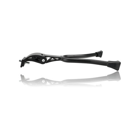 Discountershop Dubbele fietsstandaard 26-28 inch, verstelbare zwarte tweebeenstandaard voor stadsfiets, transportfiets, hybridfiets en e-bike Discountershop Dubbele fietsstandaard 26-28 inch, verstelbare zwarte tweebeenstandaard voor stadsfiets, transportfiets, hybridfiets en e-bike