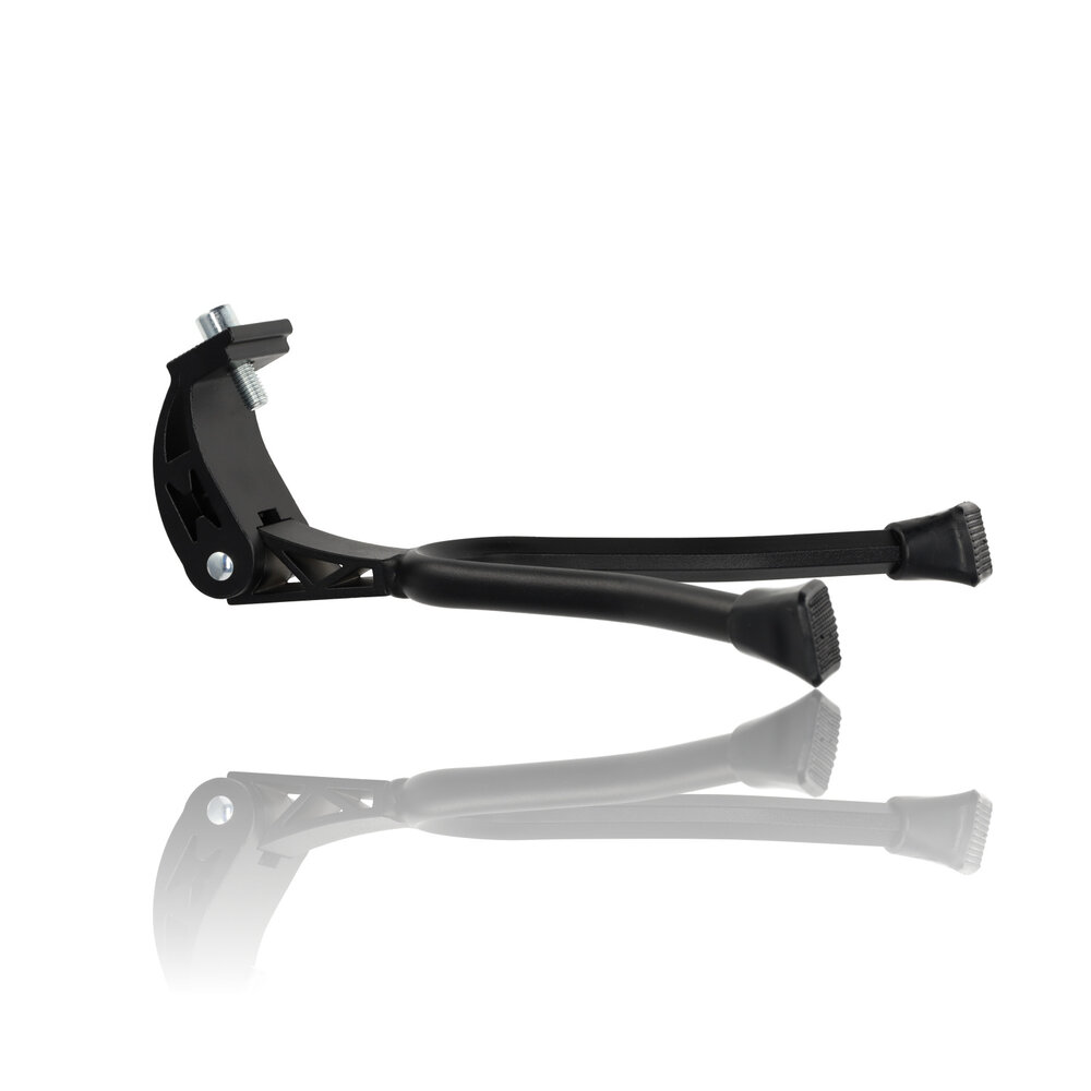 Discountershop Dubbele fietsstandaard 26-28 inch, verstelbare zwarte tweebeenstandaard voor stadsfiets, transportfiets, hybridfiets en e-bike Discountershop Dubbele fietsstandaard 26-28 inch, verstelbare zwarte tweebeenstandaard voor stadsfiets, transportfiets, hybridfiets en e-bike