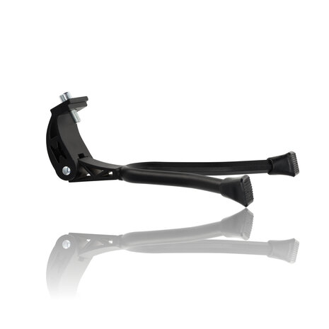 Discountershop Dubbele fietsstandaard 26-28 inch, verstelbare zwarte tweebeenstandaard voor stadsfiets, transportfiets, hybridfiets en e-bike Discountershop Dubbele fietsstandaard 26-28 inch, verstelbare zwarte tweebeenstandaard voor stadsfiets, transportfiets, hybridfiets en e-bike