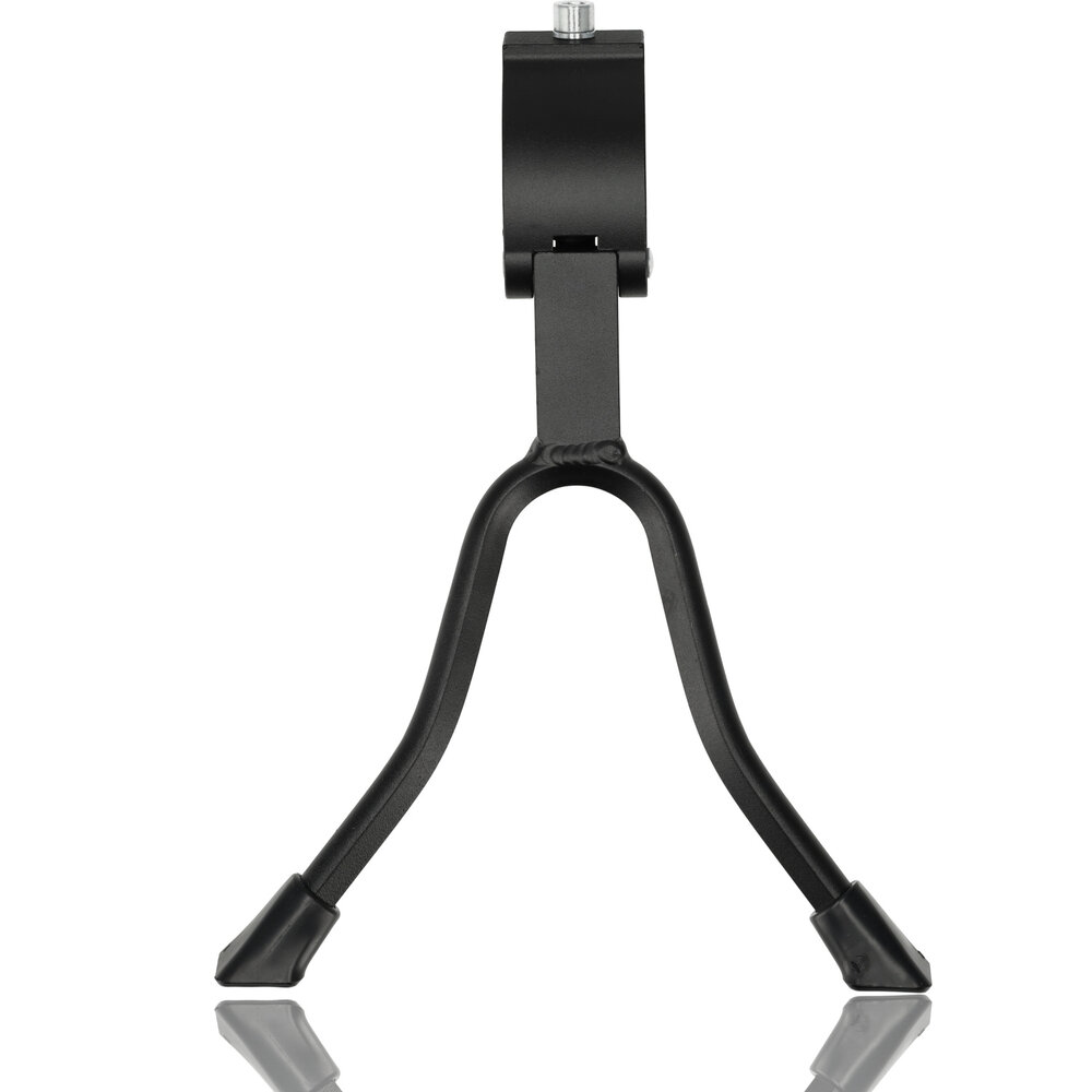 Discountershop Dubbele fietsstandaard 26-28 inch, verstelbare zwarte tweebeenstandaard voor stadsfiets, transportfiets, hybridfiets en e-bike Discountershop Dubbele fietsstandaard 26-28 inch, verstelbare zwarte tweebeenstandaard voor stadsfiets, transportfiets, hybridfiets en e-bike