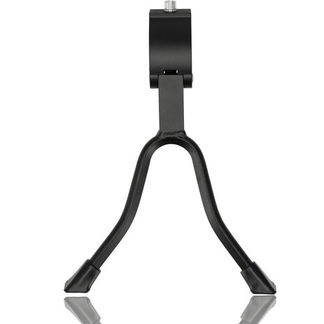 Discountershop Dubbele fietsstandaard 26-28 inch, verstelbare zwarte tweebeenstandaard voor stadsfiets, transportfiets, hybridfiets en e-bike Discountershop Dubbele fietsstandaard 26-28 inch, verstelbare zwarte tweebeenstandaard voor stadsfiets, transportfiets, hybridfiets en e-bike
