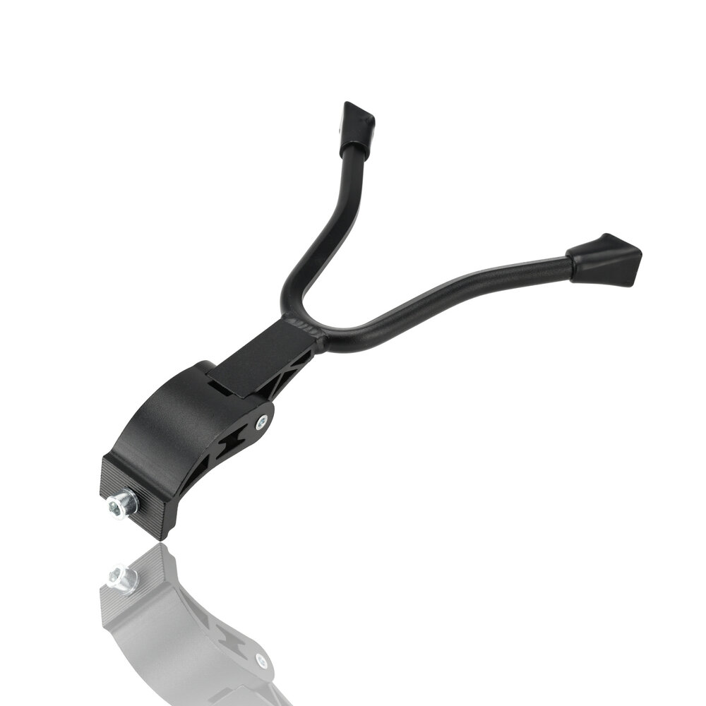 Discountershop Dubbele fietsstandaard 26-28 inch, verstelbare zwarte tweebeenstandaard voor stadsfiets, transportfiets, hybridfiets en e-bike Discountershop Dubbele fietsstandaard 26-28 inch, verstelbare zwarte tweebeenstandaard voor stadsfiets, transportfiets, hybridfiets en e-bike