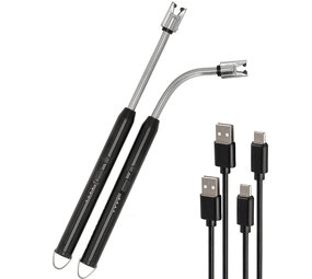 Discountershop Plasma Lighter Set of 2 – USB-C Rechargeable and Flexible Discountershop Plasma Lighter Set of 2 – USB-C Rechargeable and Flexible