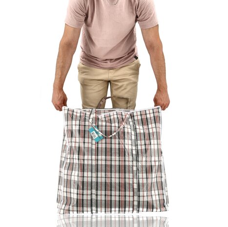 Discountershop Opbergtas met rits 90L – grote big shopper van 60 x 60 x 25 cm voor boodschappen, kleding, dekbedden, speelgoed, was, reizen en verhuizen Discountershop Opbergtas met rits 90L – grote big shopper van 60 x 60 x 25 cm voor boodschappen, kleding, dekbedden, speelgoed, was, reizen en verhuizen