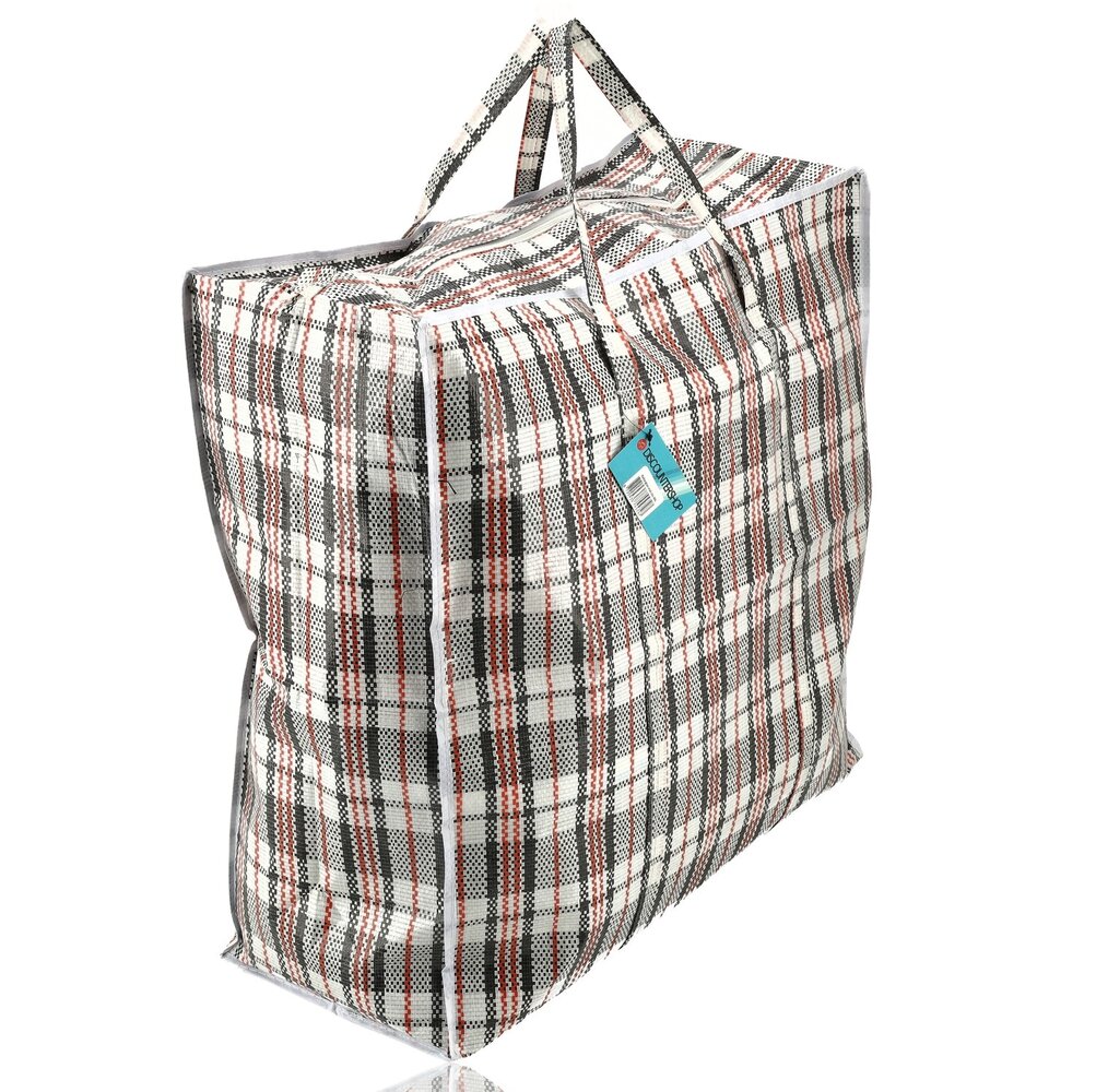 Discountershop Opbergtas met rits 90L – grote big shopper van 60 x 60 x 25 cm voor boodschappen, kleding, dekbedden, speelgoed, was, reizen en verhuizen Discountershop Opbergtas met rits 90L – grote big shopper van 60 x 60 x 25 cm voor boodschappen, kleding, dekbedden, speelgoed, was, reizen en verhuizen