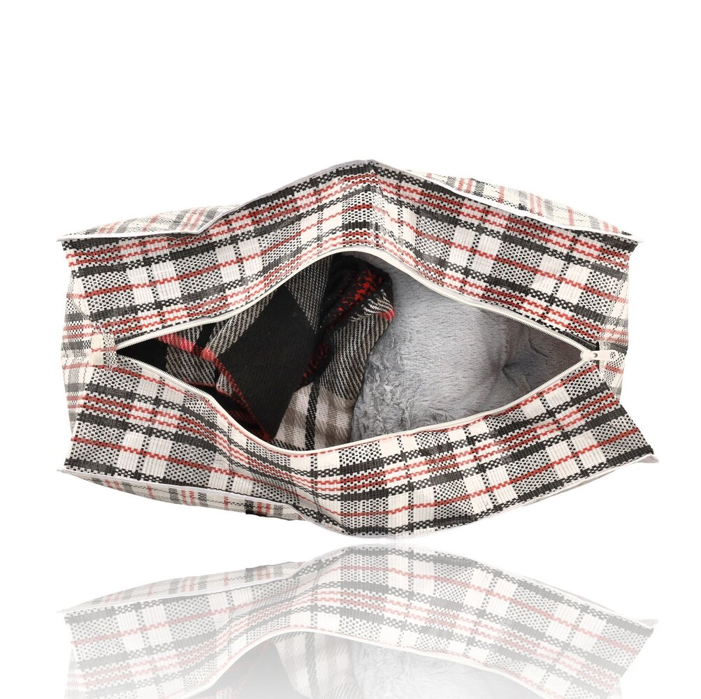Discountershop Opbergtas met rits 90L – grote big shopper van 60 x 60 x 25 cm voor boodschappen, kleding, dekbedden, speelgoed, was, reizen en verhuizen Discountershop Opbergtas met rits 90L – grote big shopper van 60 x 60 x 25 cm voor boodschappen, kleding, dekbedden, speelgoed, was, reizen en verhuizen