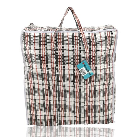 Discountershop 45L Zippered Storage Bag – Large 45 x 50 x 20 cm Shopper for Groceries, Clothes, Bedding, Laundry, Travel and Moving Discountershop 45L Zippered Storage Bag – Large 45 x 50 x 20 cm Shopper for Groceries, Clothes, Bedding, Laundry, Travel and Moving