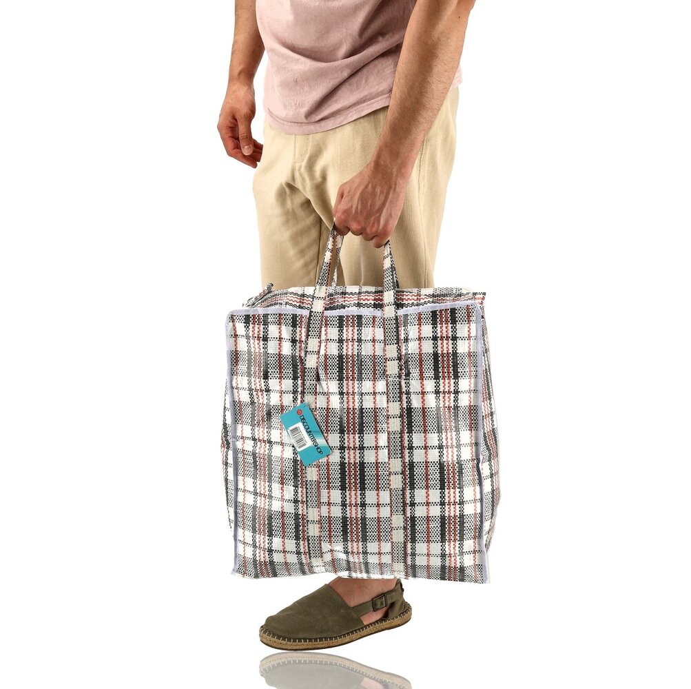 Discountershop Opbergtas met rits 30L – opvouwbare shopper van 40 x 43 x 18 cm voor boodschappen, kleding, wasgoed, reizen, camping en verhuizen Discountershop Opbergtas met rits 30L – opvouwbare shopper van 40 x 43 x 18 cm voor boodschappen, kleding, wasgoed, reizen, camping en verhuizen
