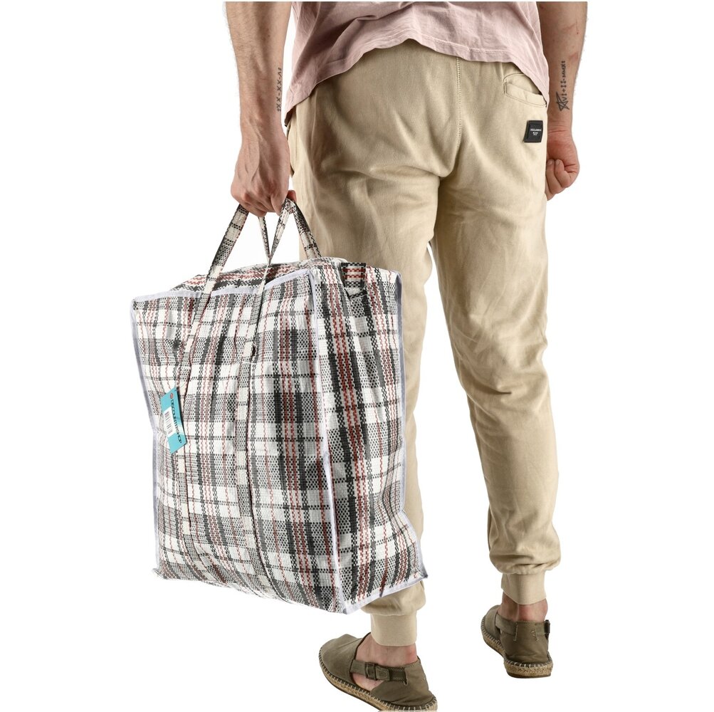 Discountershop Opbergtas met rits 30L – opvouwbare shopper van 40 x 43 x 18 cm voor boodschappen, kleding, wasgoed, reizen, camping en verhuizen Discountershop Opbergtas met rits 30L – opvouwbare shopper van 40 x 43 x 18 cm voor boodschappen, kleding, wasgoed, reizen, camping en verhuizen