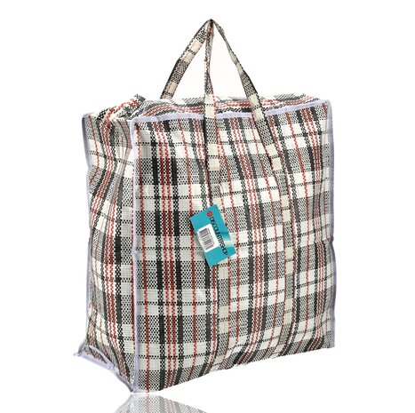 Discountershop 30L Zippered Storage Bag – Foldable 40 x 43 x 18 cm Shopper for Groceries, Clothes, Laundry, Travel, Camping and Moving Discountershop 30L Zippered Storage Bag – Foldable 40 x 43 x 18 cm Shopper for Groceries, Clothes, Laundry, Travel, Camping and Moving