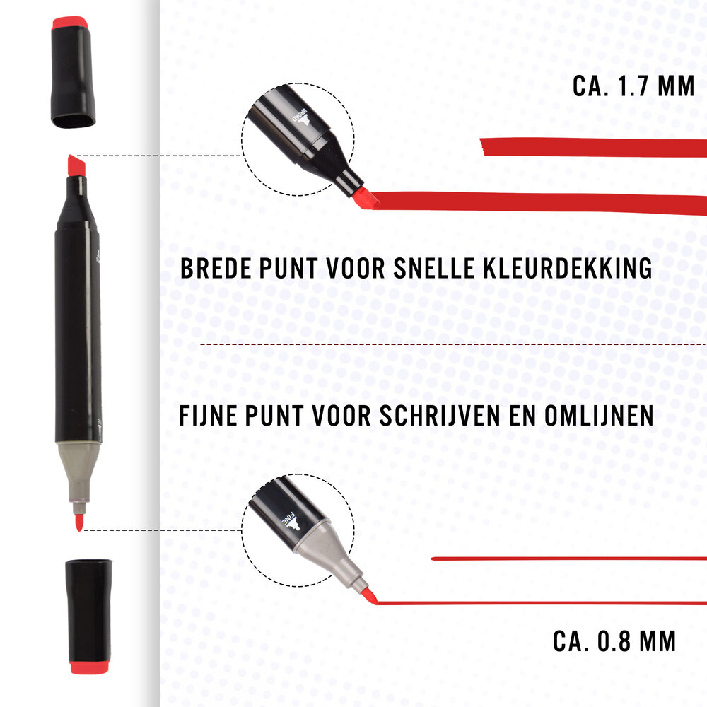 Discountershop Twin Markers 188 Pieces – Alcohol Markers Dual Tip with Fine and Broad Tip – Double-Sided Marker Set with 2 Storage Boxes for Drawing Discountershop Twin Markers 188 Pieces – Alcohol Markers Dual Tip with Fine and Broad Tip – Double-Sided Marker Set with 2 Storage Boxes for Drawing