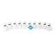 Discountershop Top Quality White Plastic Badminton Shuttlecocks - 6.6cm x 8.2cm - Pack of 5 - Light and Flexible