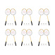 Discountershop High-quality Badminton Racket Set - Yellow - Including Storage Bag and 3 Shuttlecocks