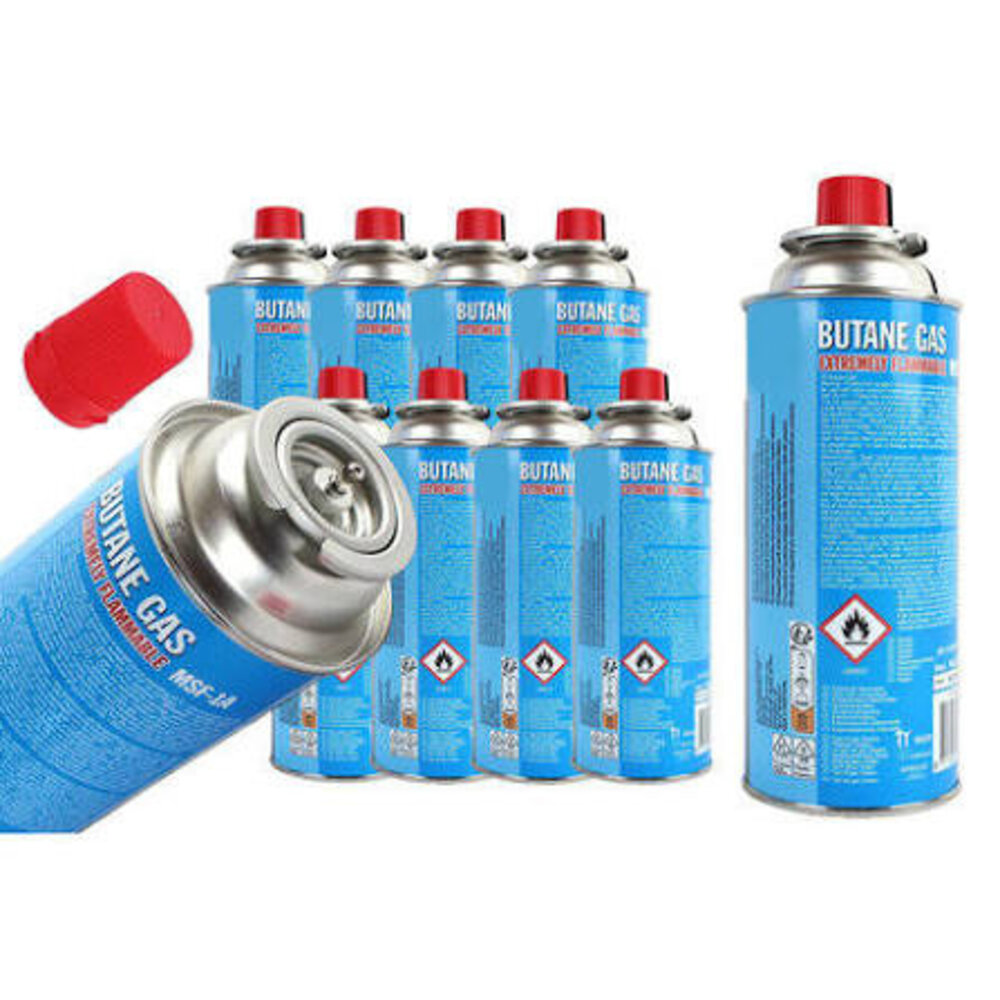 All Ride 400ml Butane Gas Cans for Camping Stoves - MSF-1a Value Pack for Road Trips - Fishing Weekends and Outdoor Cooking - 8 Pieces All Ride 400ml Butane Gas Cans for Camping Stoves - MSF-1a Value Pack for Road Trips - Fishing Weekends and Outdoor Cooking - 8 Pieces