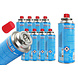 All Ride 400ml Butane Gas Cans for Camping Stoves - MSF-1a Value Pack for Road Trips - Fishing Weekends and Outdoor Cooking - 8 Pieces All Ride 400ml Butane Gas Cans for Camping Stoves - MSF-1a Value Pack for Road Trips - Fishing Weekends and Outdoor Cooking - 8 Pieces