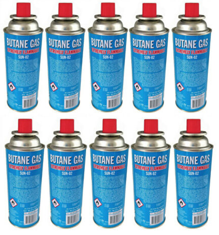 Merkloos Butane Gas Cans for SUN-02 Appliances - Resealable Supply for Camping - Home Use and Portable Stoves - 20 Pieces Merkloos Butane Gas Cans for SUN-02 Appliances - Resealable Supply for Camping - Home Use and Portable Stoves - 20 Pieces