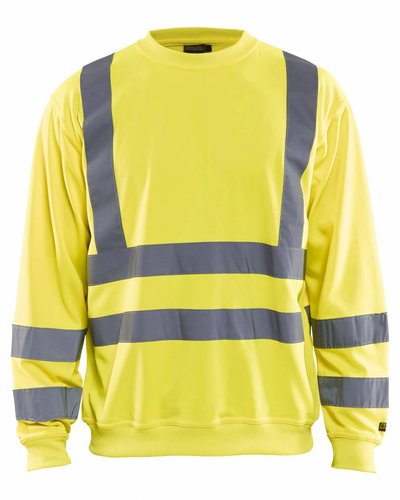 Blaklader Sweatshirt High Vis met striping