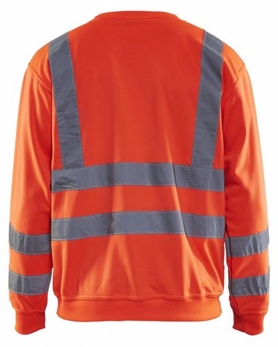 Blaklader Sweatshirt High Vis met striping