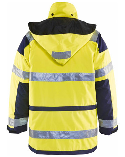 Blaklader 4426 Parka (uitneembare voering) High Vis met striping.