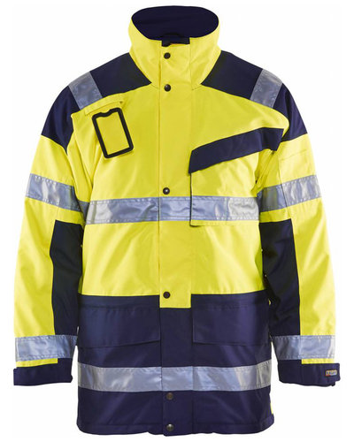 Blaklader 4426 Parka (uitneembare voering) High Vis met striping.