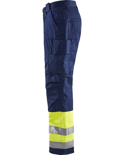 Blaklader Winterwerkbroek High Vis met striping