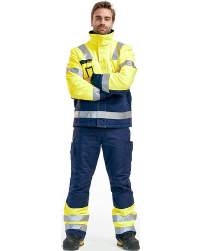 Blaklader Winterwerkbroek High Vis met striping